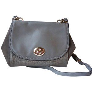 Coach grey leather handbag